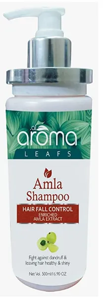 Aroma Leafs Amla Shampoo Hair Fall Control Enriched With Amla Extract 475ML